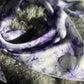 “Purple & Gray Marbled”- Charmeuse Silk Wild Rag