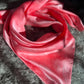 “Coral Tonal”-Charmeuse Silk Wild Rag