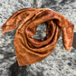 Silk Charmeuse Wild Rag- “Rust Tonal”