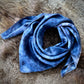 Silk Charmeuse Wild Rag- “Indigo Tonal"