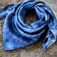 Silk Charmeuse Wild Rag- “Indigo Tonal"