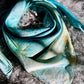 “Turquoise Slab” -Charmeuse Silk Wild Rag